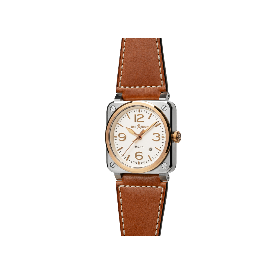 Bell & Ross BR-03 Automatic 41mm Watch BR03A-WH-STPG/SCA