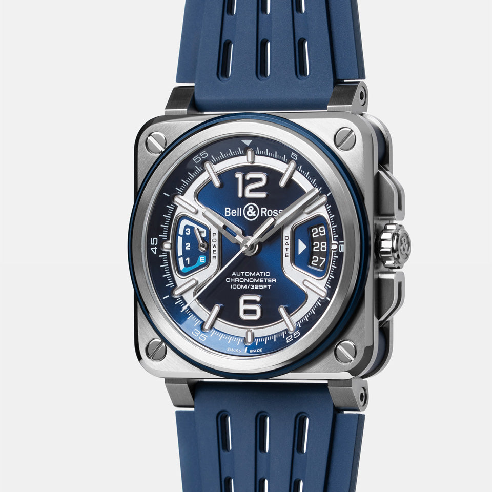 Bell & Ross BR-X3 Automatic Chronograph 41mm Watch BRX3R-BLU-ST/SRB