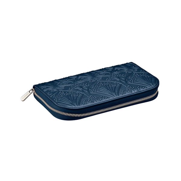 WOLF X LIBERTY All Over Ianthe Travel Jewellery Portfolio Navy