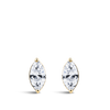 0.50 Carat Marquise Cut Diamond Stud Earrings in 18ct Yellow Gold