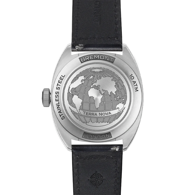 Bremont Terra Nova Automatic Jumping Hour 40.5mm Watch TN40-JH-SS-BK-L-S