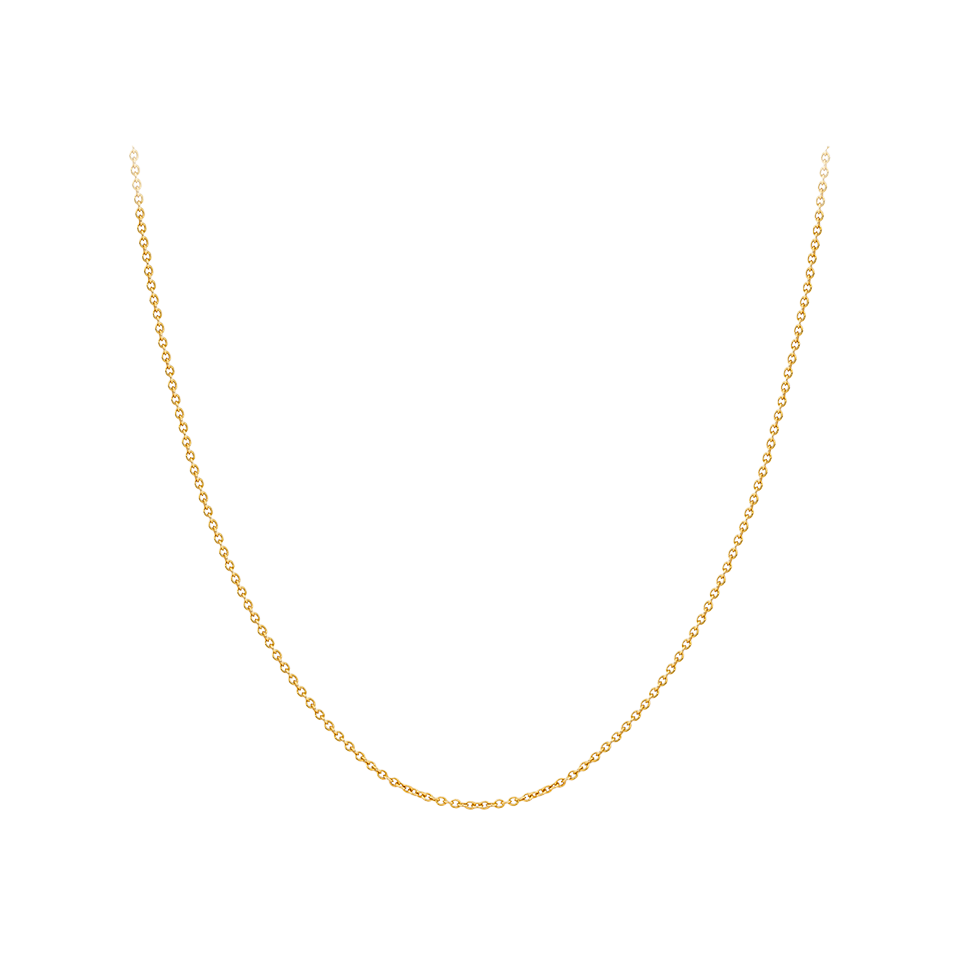 Round Cable 45cm Chain in 18ct Yellow Gold