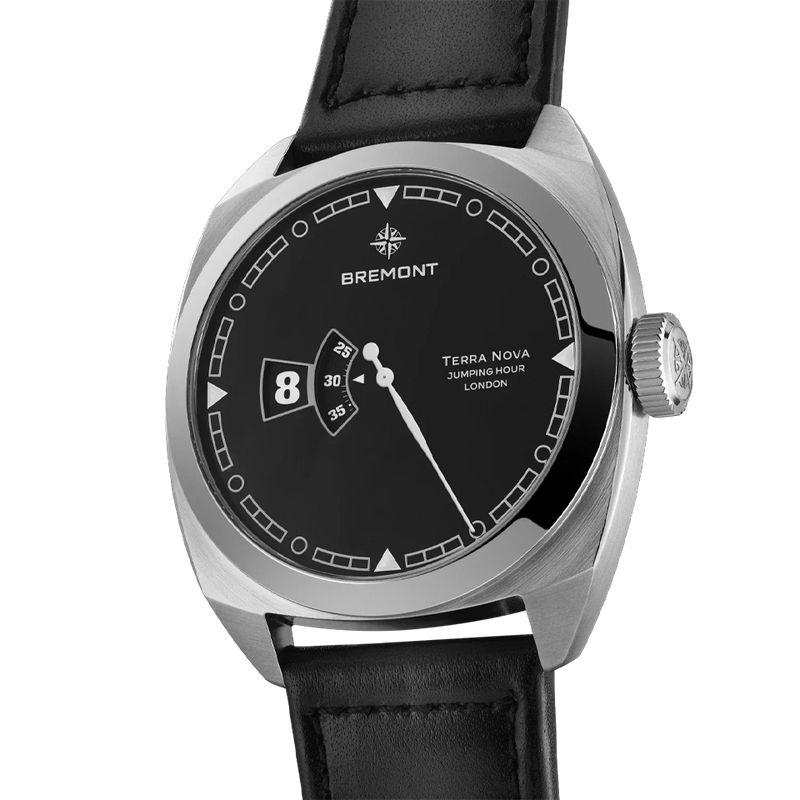 Bremont Terra Nova Automatic Jumping Hour 40.5mm Watch TN40-JH-SS-BK-L-S
