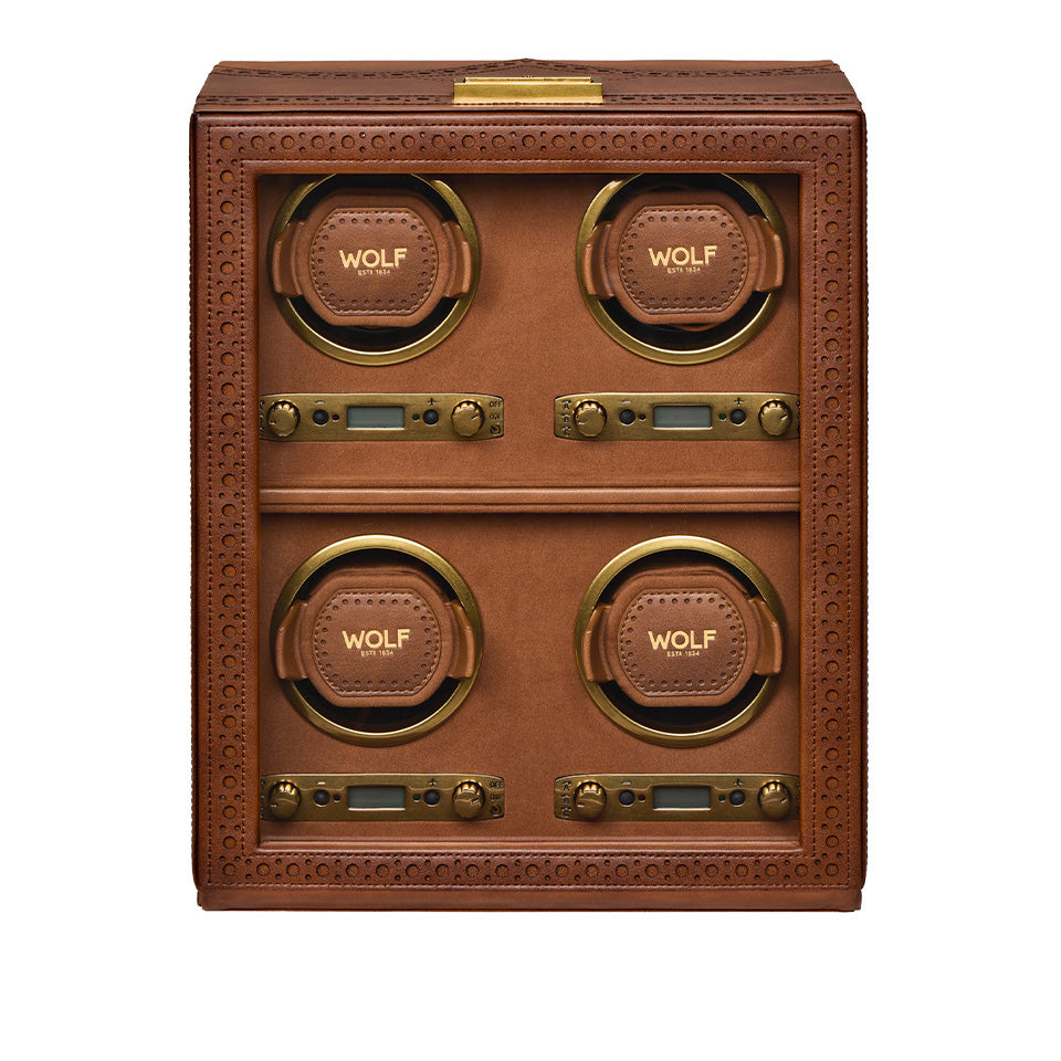 WOLF Brogue 4 Piece Watch Winder