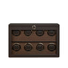 WOLF Earth 8 Piece Watch Winder in Coffee