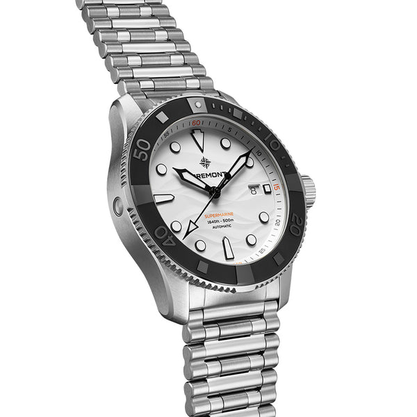 Bremont Supermarine Automatic Men's 43mm Watch SM43-DT-SS-WH-B