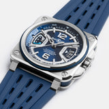 Bell & Ross BR-X3 Automatic Chronograph 41mm Watch BRX3R-BLU-ST/SRB