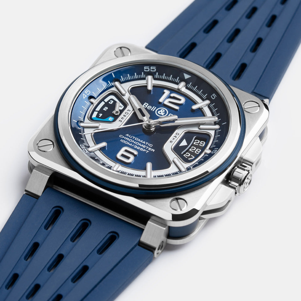 Bell & Ross BR-X3 Automatic Chronograph 41mm Watch BRX3R-BLU-ST/SRB