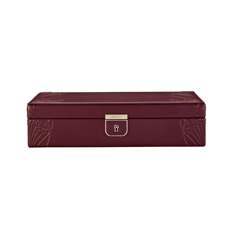 WOLF X LIBERTY Ianthe Medium Jewellery Box Burgundy