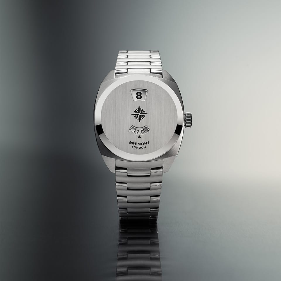 Bremont Terra Nova Automatic Jumping Hour 35mm Watch TN35-JH-SS-CC-B