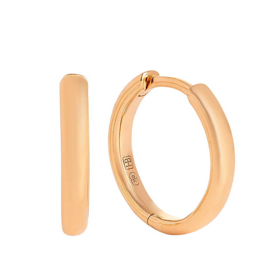 Quintessential 18ct Rose Gold Hoop Earrings