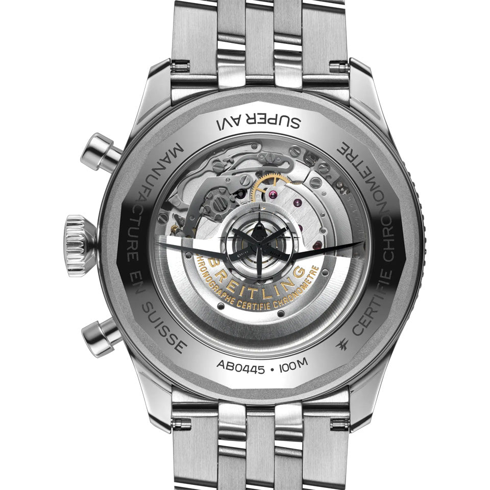 Breitling Super AVI Automatic Chronograph 46mm Watch AB04451A1C1A1