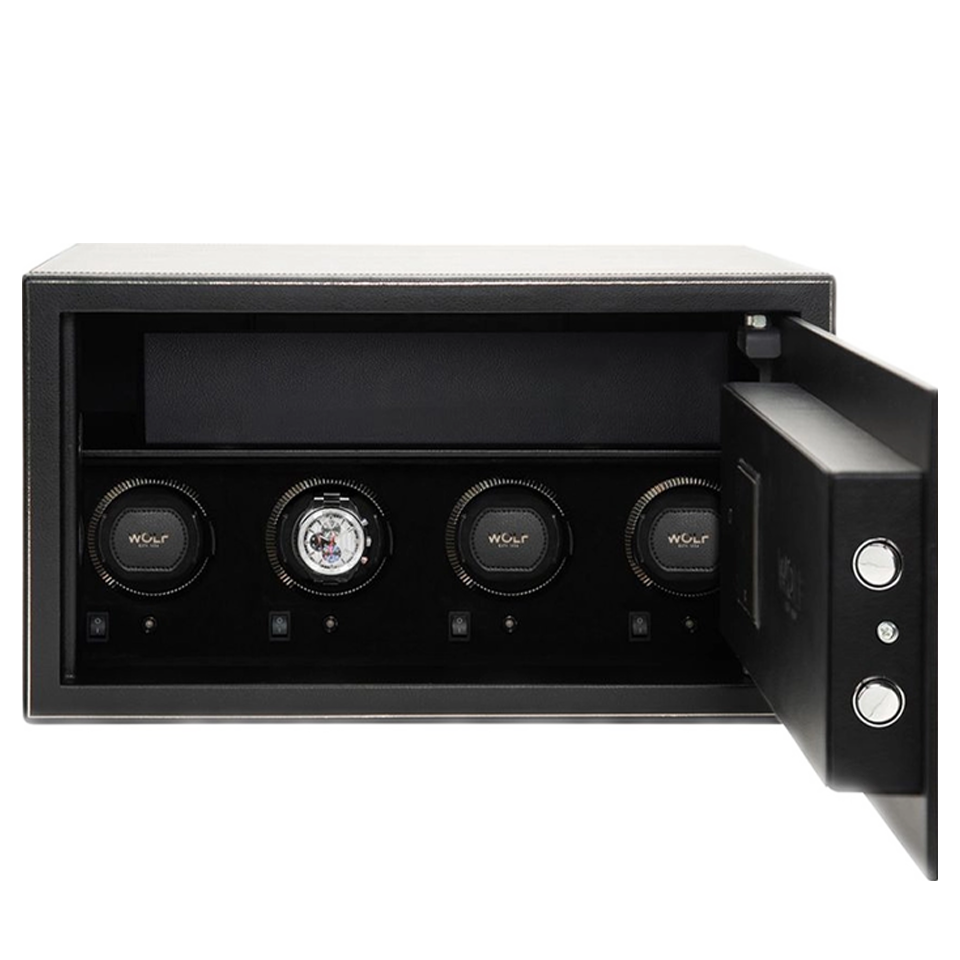 Wolf The Den 4 Piece Leather Winder Safe