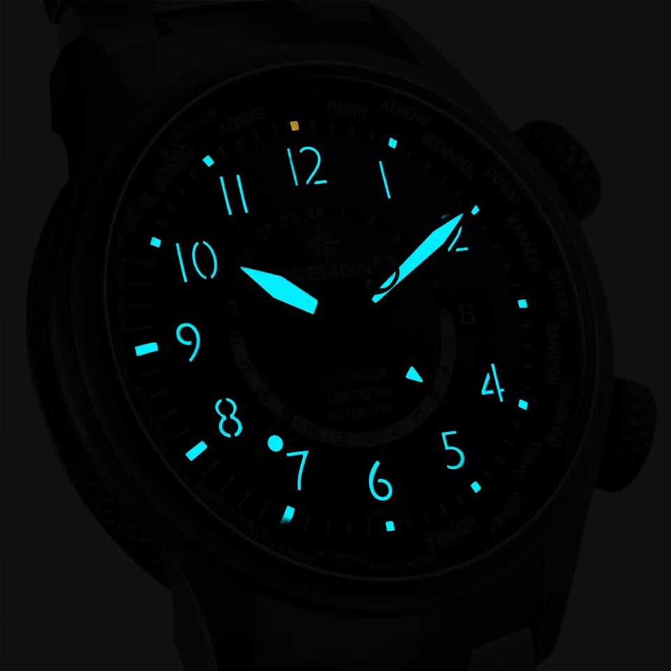 Bremont Altitude MB Meteor Automatic GMT Watch ALT42-MT-W-TI-BL-N-S