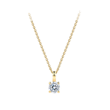 0.25 Carat Diamond Solitaire Pendant in 18ct Yellow Gold