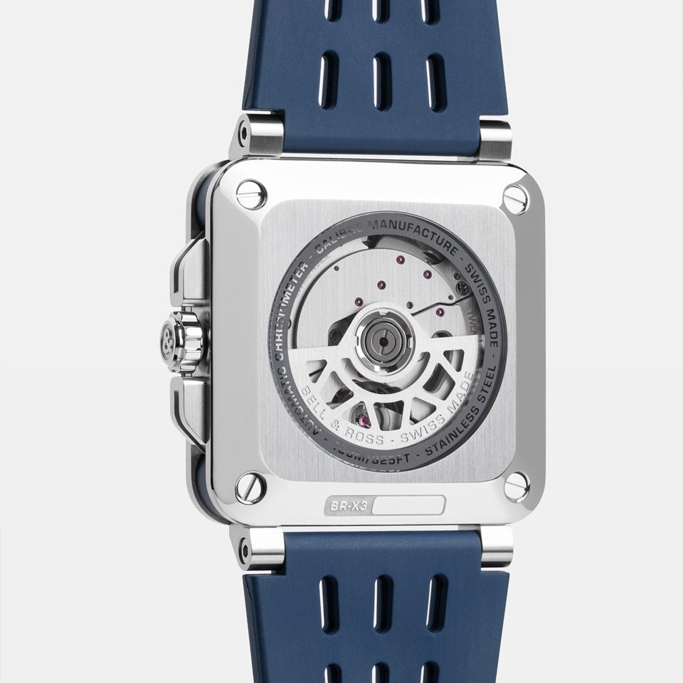 Bell & Ross BR-X3 Automatic Chronograph 41mm Watch BRX3R-BLU-ST/SRB