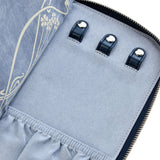 WOLF X LIBERTY All Over Ianthe Travel Jewellery Portfolio Navy