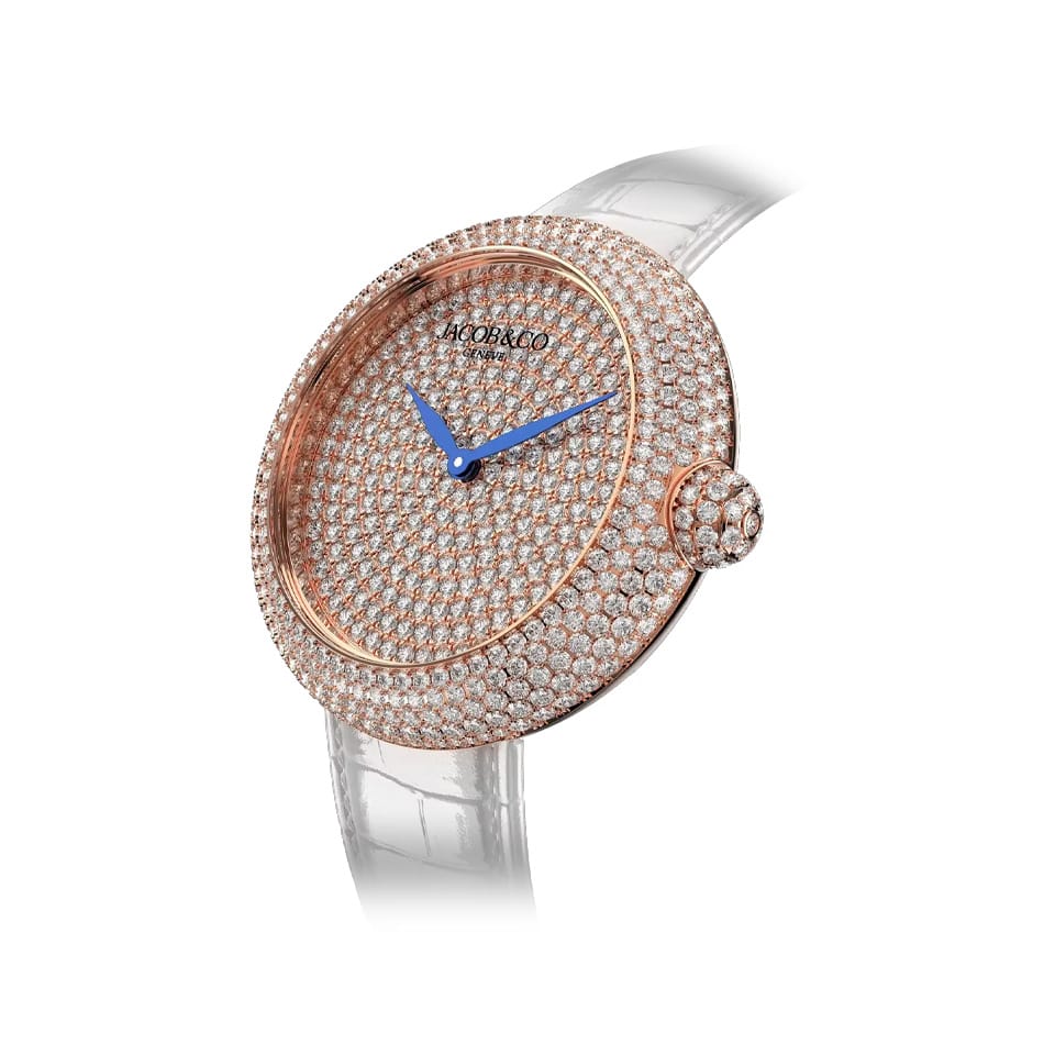 Jacob & Co. Brilliant Quartz 34mm Watch BQ015.40.RH.RD.ABALA