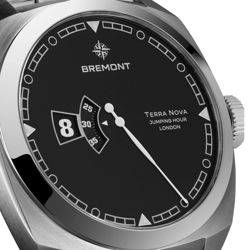 Bremont Terra Nova Jumping Hour Watch TN40-JH-SS-BK-B