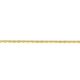 Diamond Cut Cable Chain Necklace in 18ct Yellow Gold - Hardy Brothers