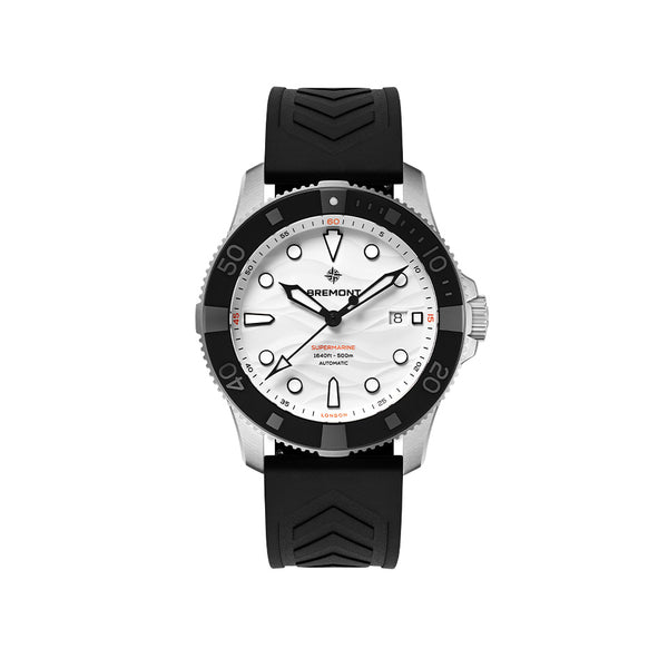 Bremont Supermarine Automatic Men's 43mm Watch SM43-DT-SS-WH-R-S