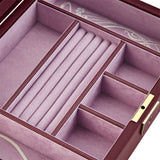 WOLF X LIBERTY Ianthe Medium Jewellery Box Burgundy