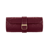 WOLF X LIBERTY Ianthe Triple Watch Roll Burgundy