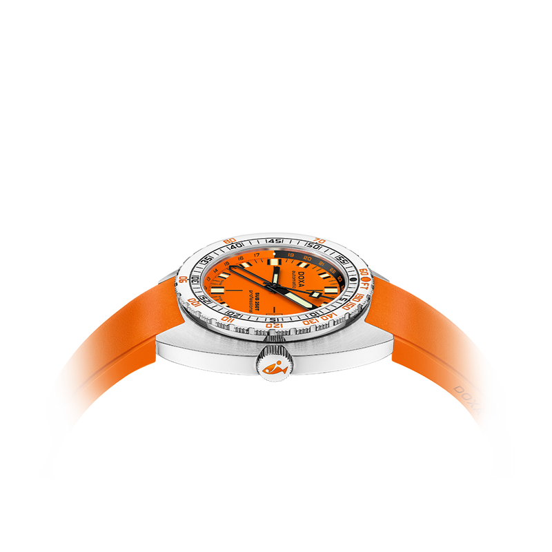 DOXA SUB 250T GMT STAINLESS STEEL RUBBER STRAP 855.10.351.21
