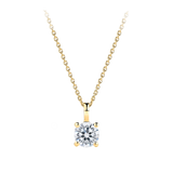 0.50 Carat Diamond Solitaire Pendant in 18ct Yellow Gold