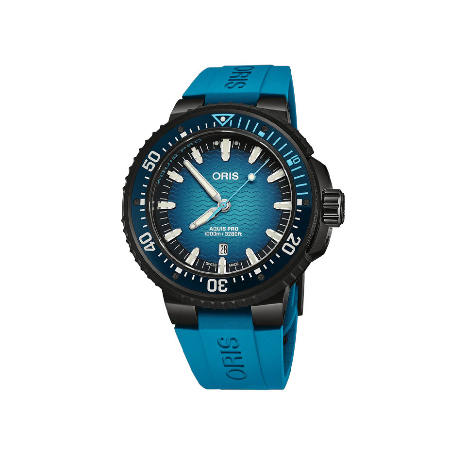 Oris Aquis Automatic Men's 49.50mm Watch 733 7801 7255-SET