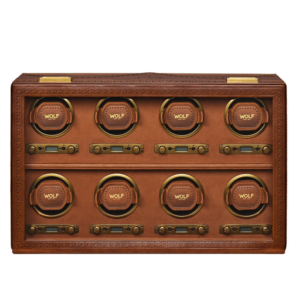 WOLF Brogue 8 Piece Watch Winder