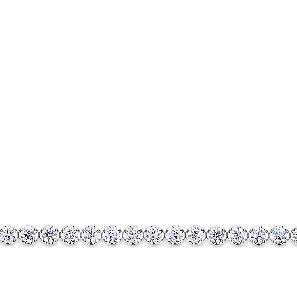 6.00 Carat Diamond Tennis Bracelet in 18ct White Gold