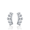 0.33 Carat Diamond Baguette Earrings in 18ct White Gold