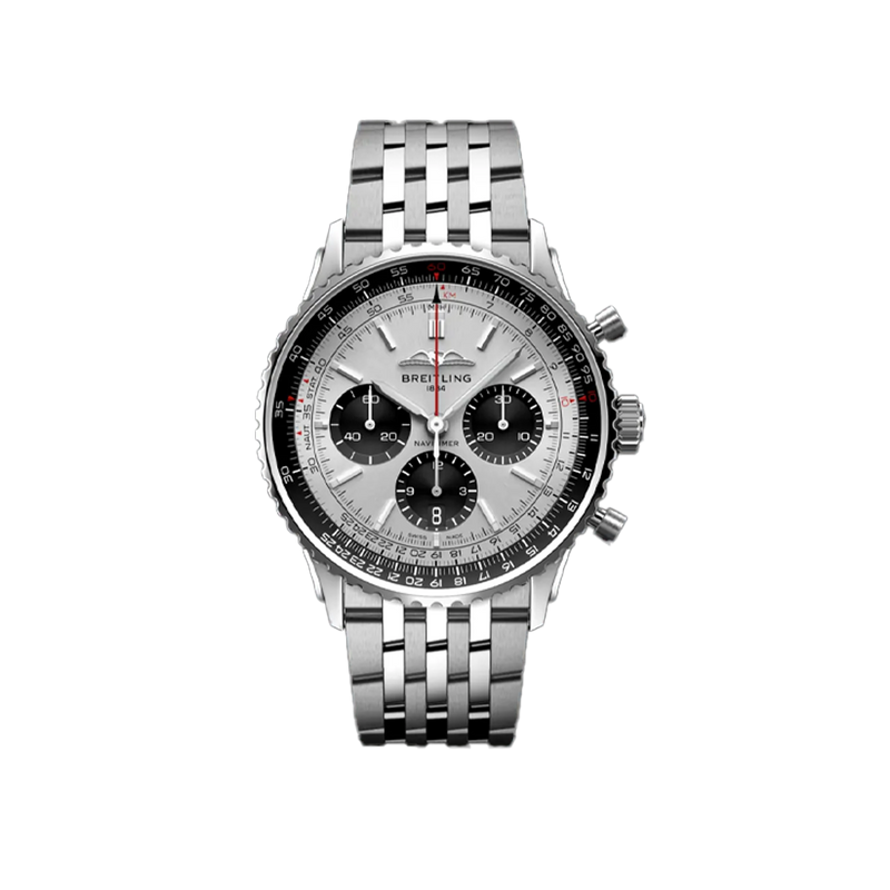 Breitling Navitimer B01 Chronograph Silver Stainless Steel 43.00mm Hardy Brothers Jewellers