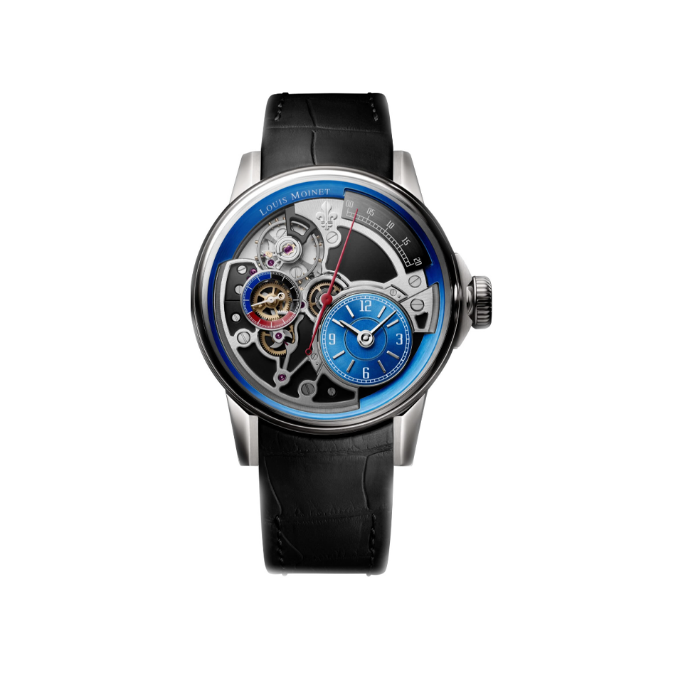Louis Moinet Tempograph Spirit Blue Skeleton 40.70mm