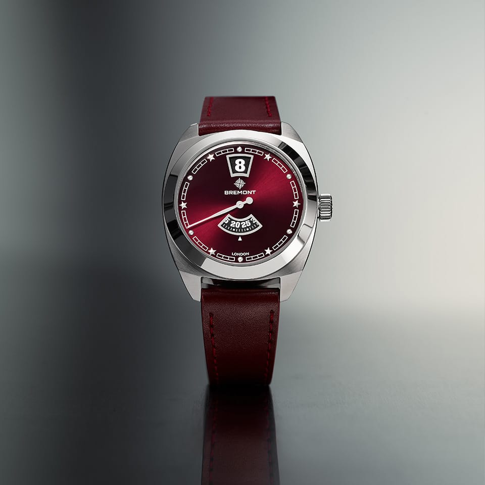 Bremont Terra Nova Automatic Jumping Hour 35mm Watch TN35-JH-SS-BG-L-S