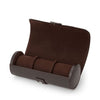 WOLF Blake Triple Brown Leather Watch Roll 305606