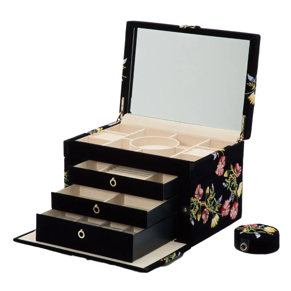 WOLF Zoe Large Indigo Jewellery Box