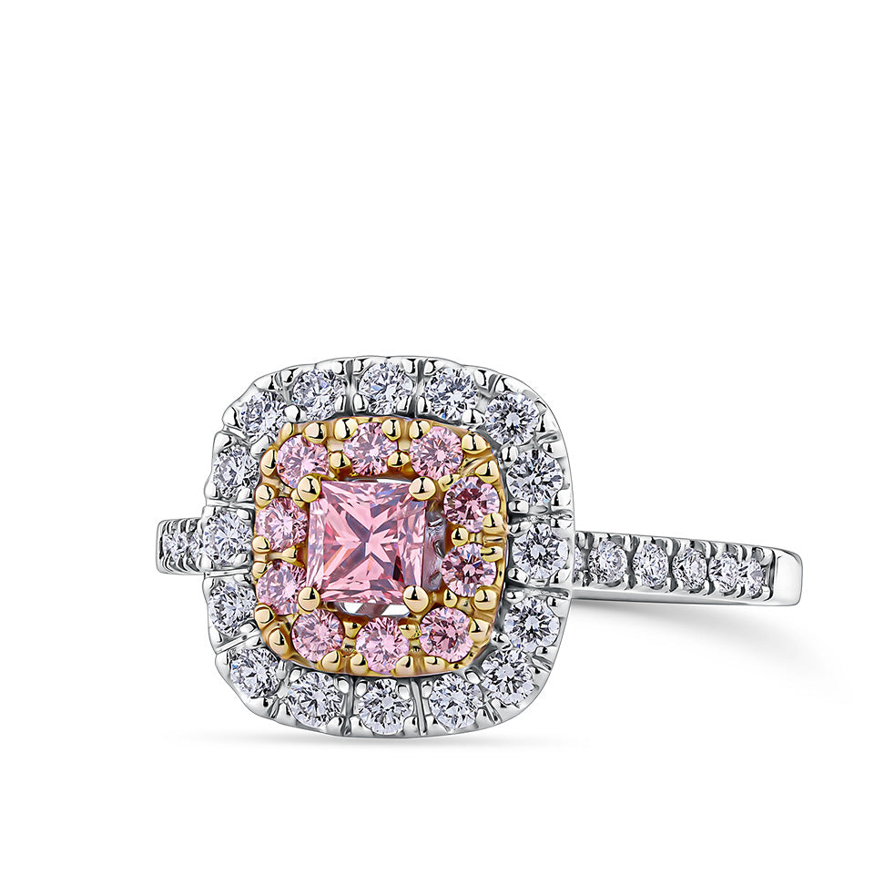 VAULT® Argyle Pink Diamond Ring in 18ct White and Rose Gold