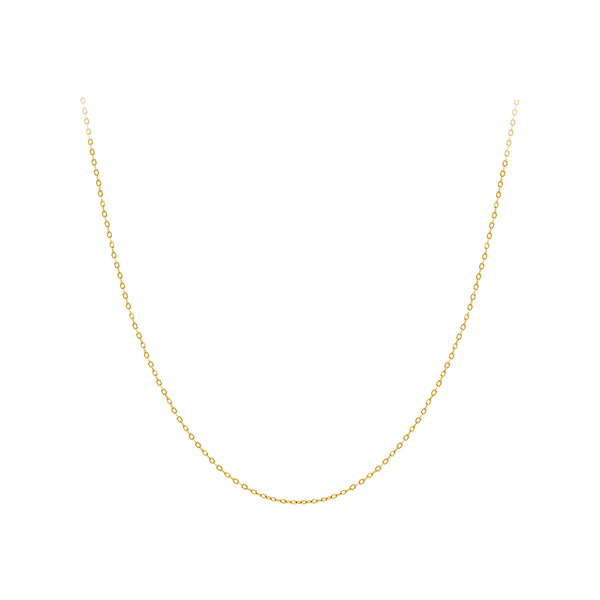 Diamond Cut Cable 45cm Chain in 18ct Yellow Gold