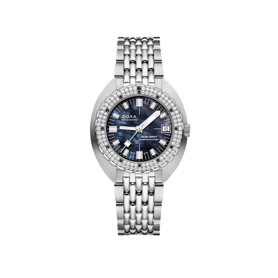 DOXA Sub 200T Diamonds Sharkhunter Watch 804.10D.101.10