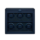 WOLF Earth 6 Piece Watch Winder in Midnight Blue
