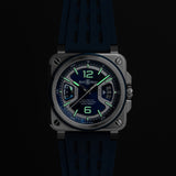 Bell & Ross BR-X3 Automatic Chronograph 41mm Watch BRX3R-BLU-ST/SRB