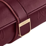 WOLF X LIBERTY Ianthe Triple Watch Roll Burgundy