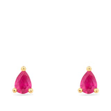 Ruby Stud Earrings in 18ct Yellow Gold