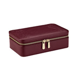 WOLF X LIBERTY Ianthe Medium Jewellery Zip Case Burgundy