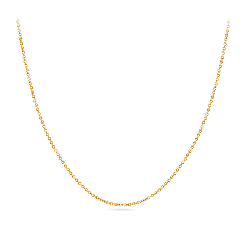 Round Cable Chain in 18ct Yellow Gold