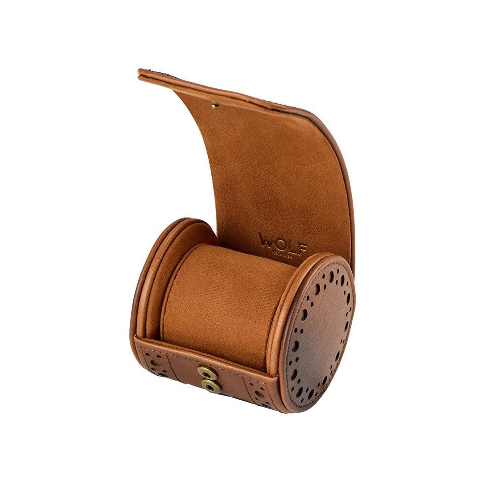 WOLF Brogue Single Watch Roll