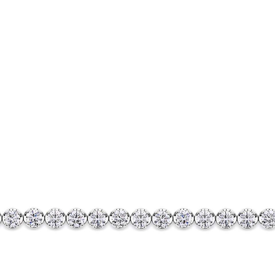 9.00 Carat Diamond Tennis Bracelet in 18ct White Gold