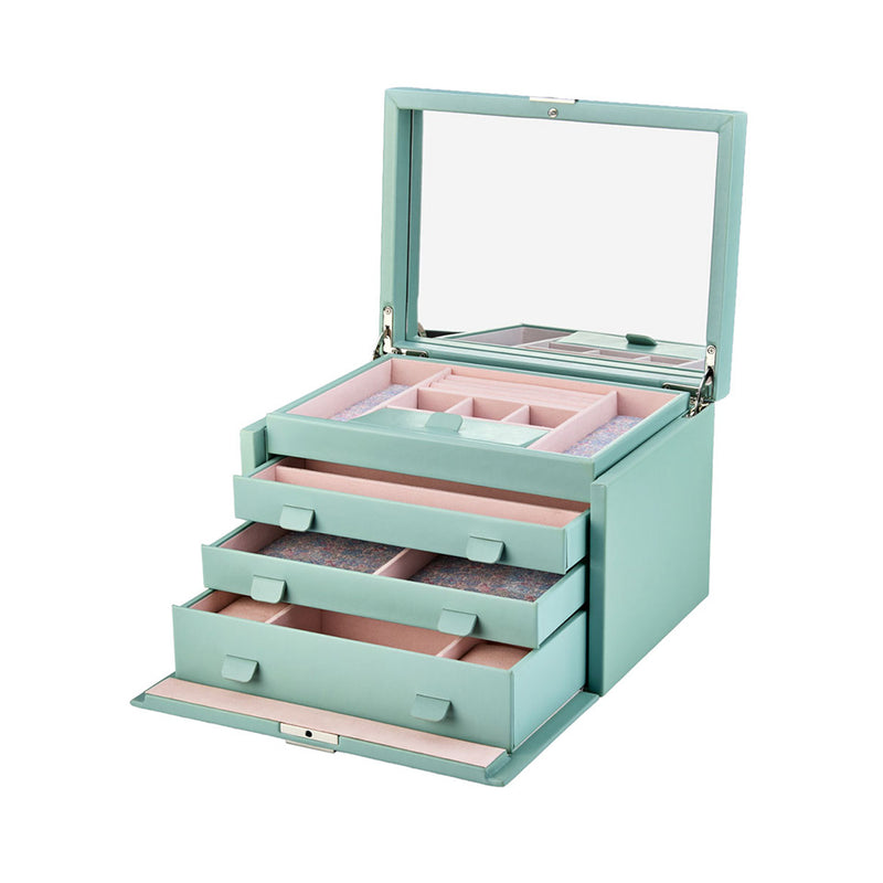 WOLF X LIBERTY Julia Interior Print Large Jewellery Box Sage Green